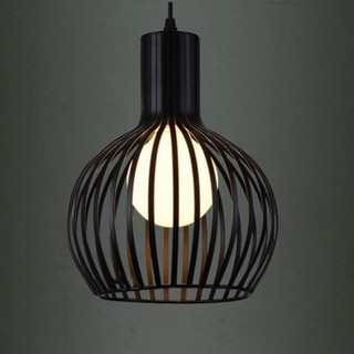 Đèn thả sắt tròn phi D220 cao h280mm đèn thả trang trí lồng chim