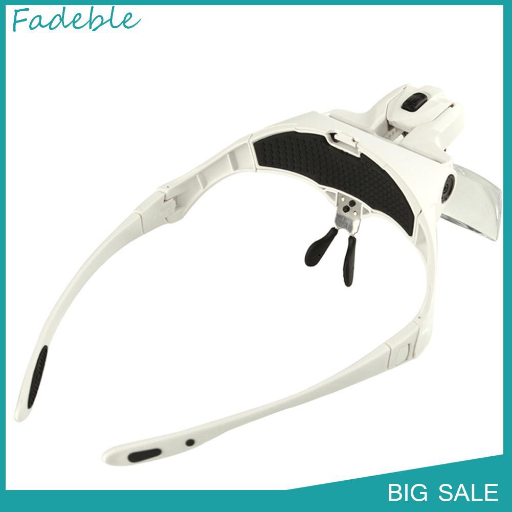 Kính Lúp Đeo Đầu Phóng Đại 5 Lần Với Đèn Led