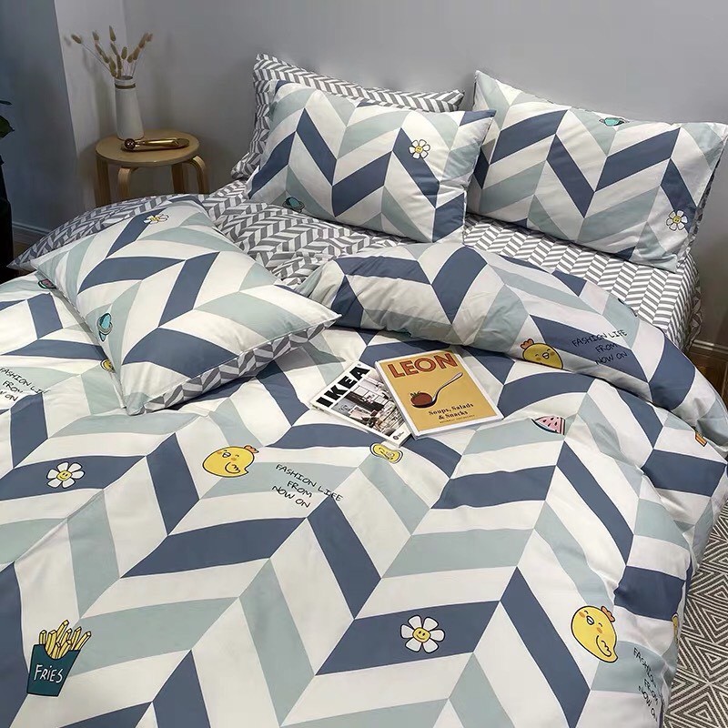 [RẺ VÔ ĐỊCH] Poly Coton Nhập Mẫu TPOPCORN KẺ  (đủ kích thước)