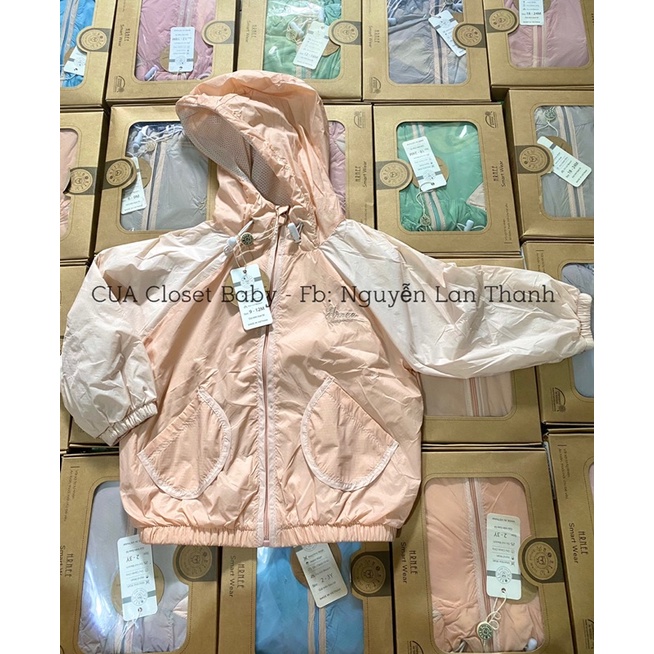 Áo khoác gió 2 lớp Hrnee siêu mềm, tránh gió cho bé