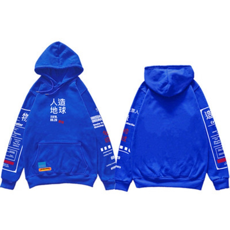 Áo Hoodie Dài Tay Phong Cách Harajuku Đường Phố Cho Nữ