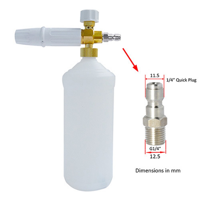 Máy phun rửa áp lực Bọt tuyết Đầu nối cắm nhanh 1 inch để phun- Bộ điều hợp Wand Lance Ngắt kết nối nhanh Lắp nhả