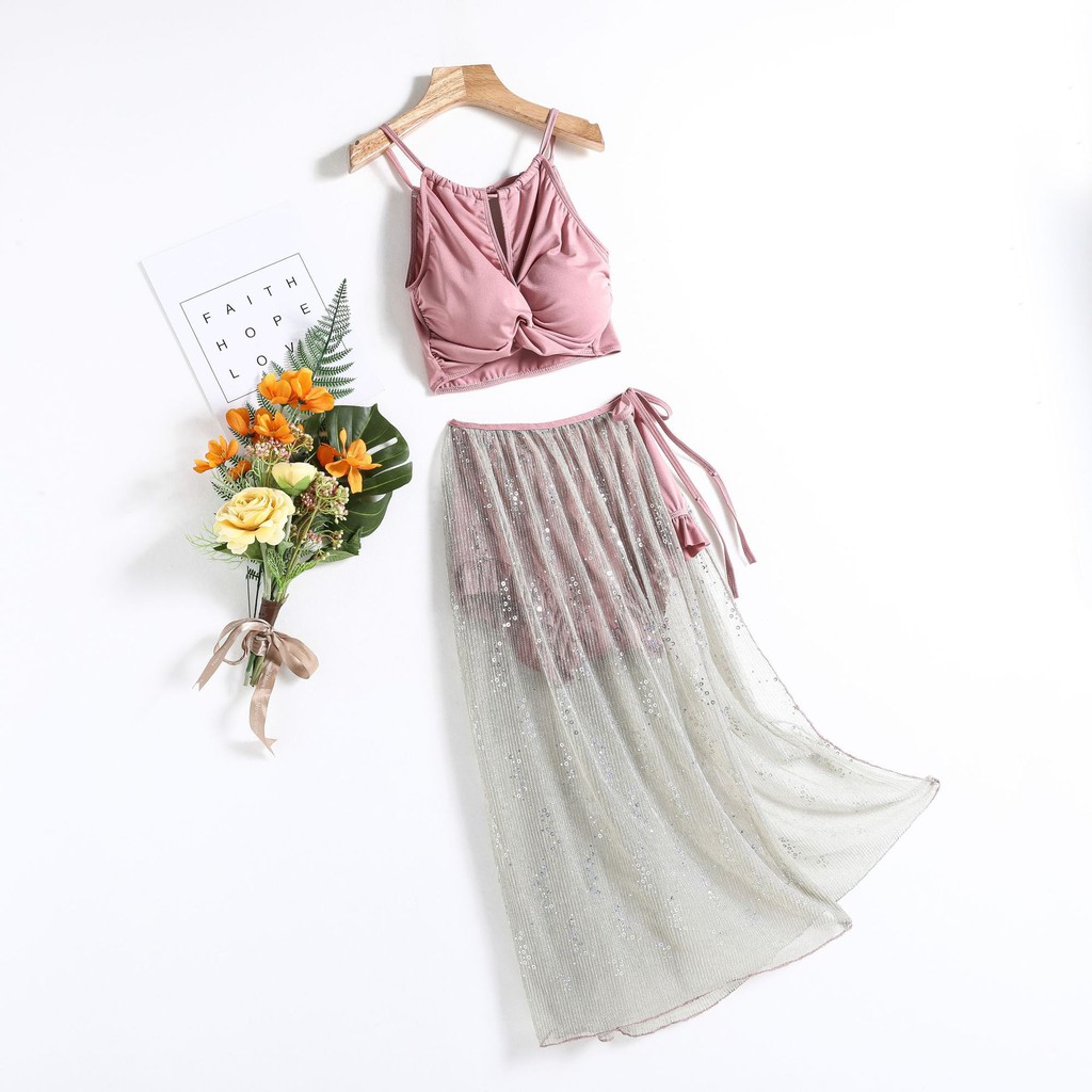 Bộ Đồ Bơi Ba Mảnh Dáng Ôm Thời Trang Mùa Xuân Quyến Rũ Cho Nữ 2021 | BigBuy360 - bigbuy360.vn