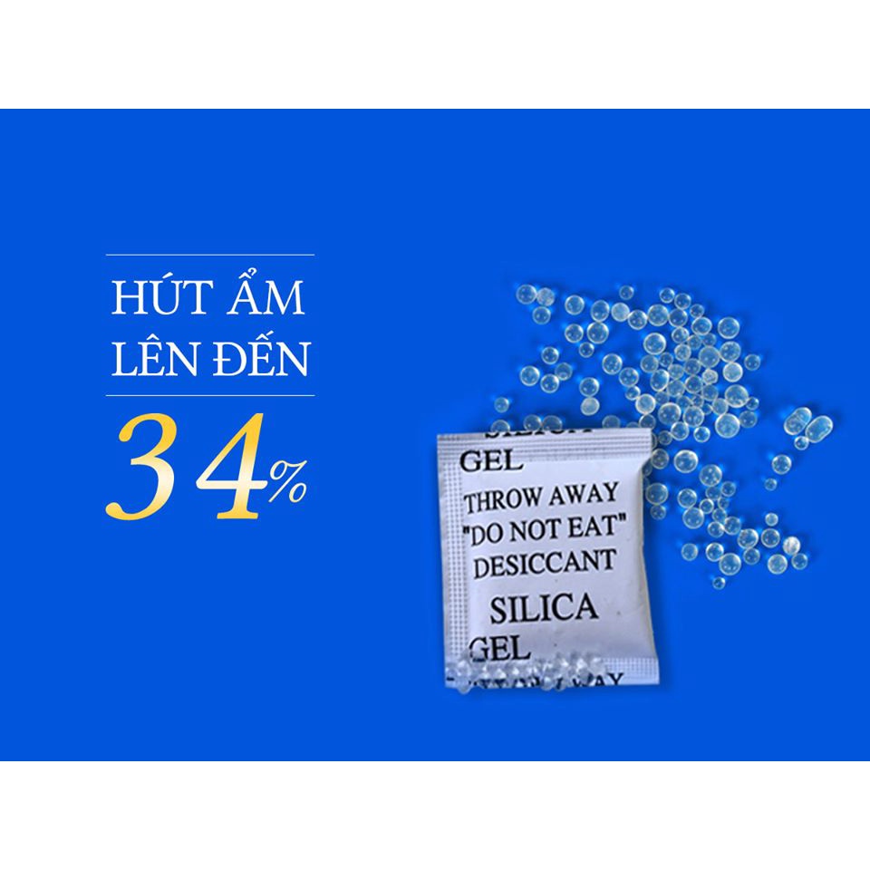 Gói Hút Ẩm 500G quy cách 10/20/50/100/200/500gram Silicagel - hạt hút ẩm quần áo giày dép máy ảnh NU DRY