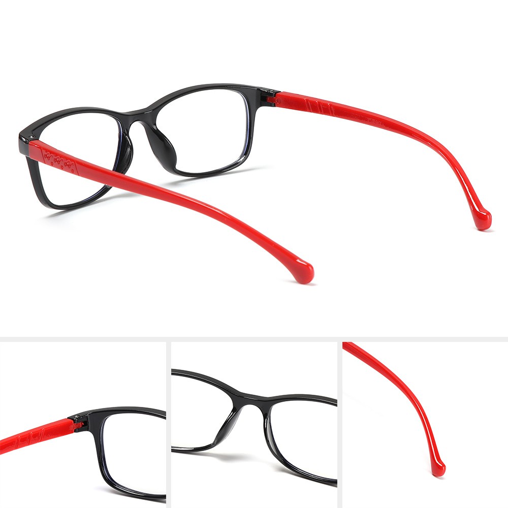 ROSE Fashion Kids Glasses Online Classes Ultra Light Frame Comfortable Eyeglasses Portable Computer Children Boys Girls Eye Protection Anti-blue Light