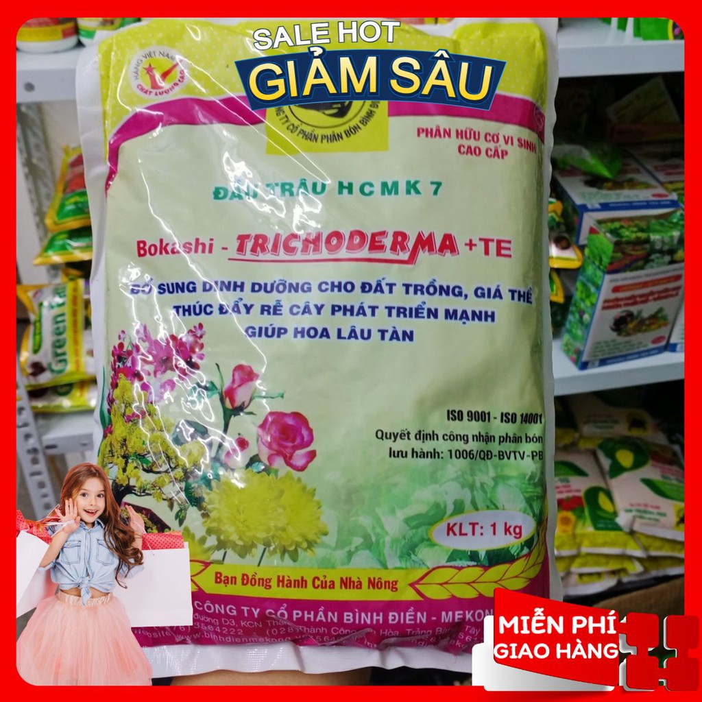 Phân Bón Bokashi - Tricoderma Bổ Xung Dinh Dưỡng Cho Đất Trồng Giúp Hoa Lâu Tàn ( Hàng Loại 1 ) ( Hàng Loại 1 )