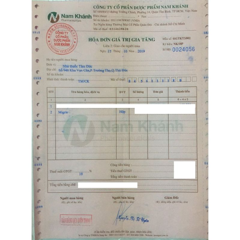 Migrin Plus  - Giảm đau nửa đầu, migraine, thiếu máu não, tuần.