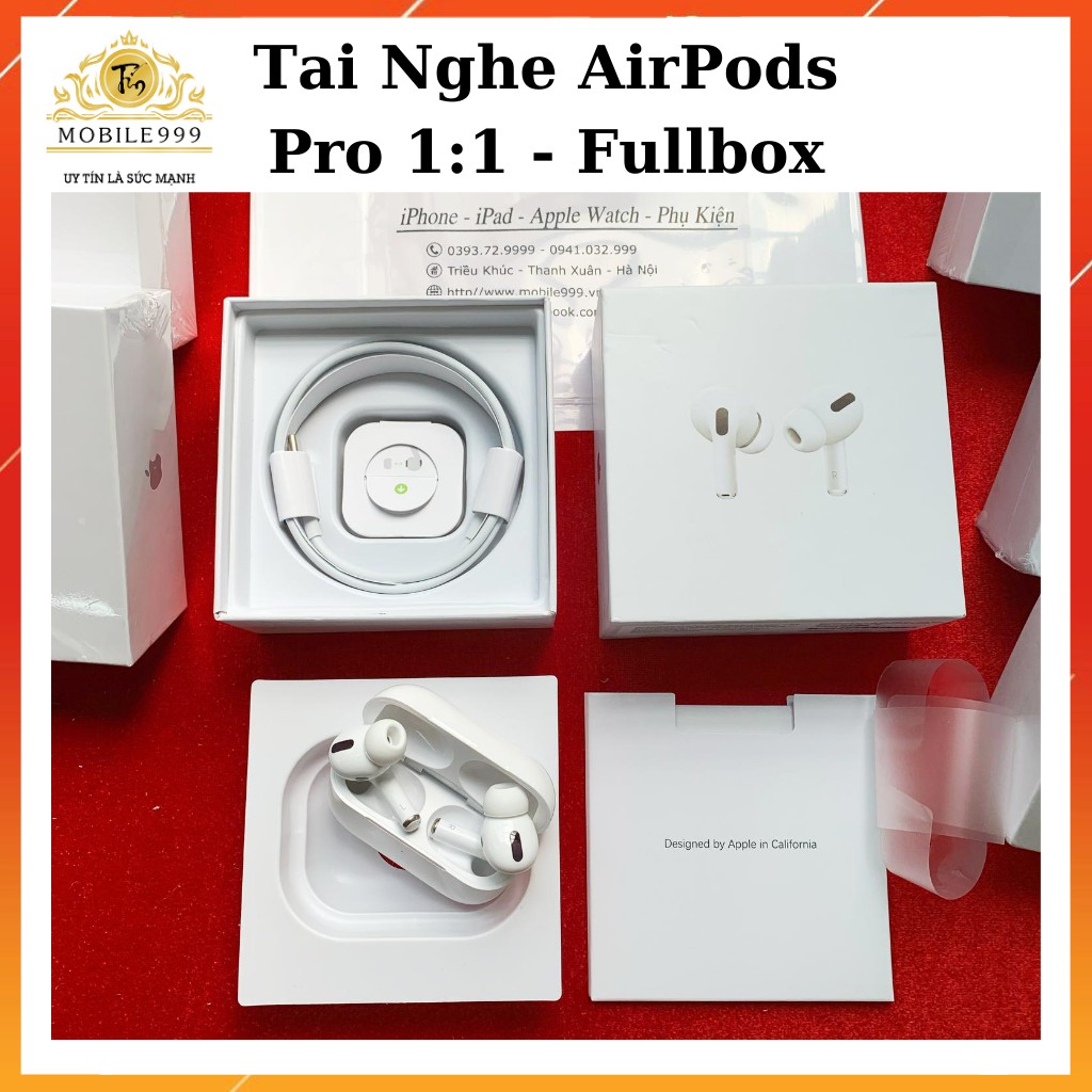 [Mã 267ELSALE hoàn 7% đơn 300K] [Hàng Mới Về] Tai Nghe Bluetooth Airpods Pro [BH 1 đổi 1]