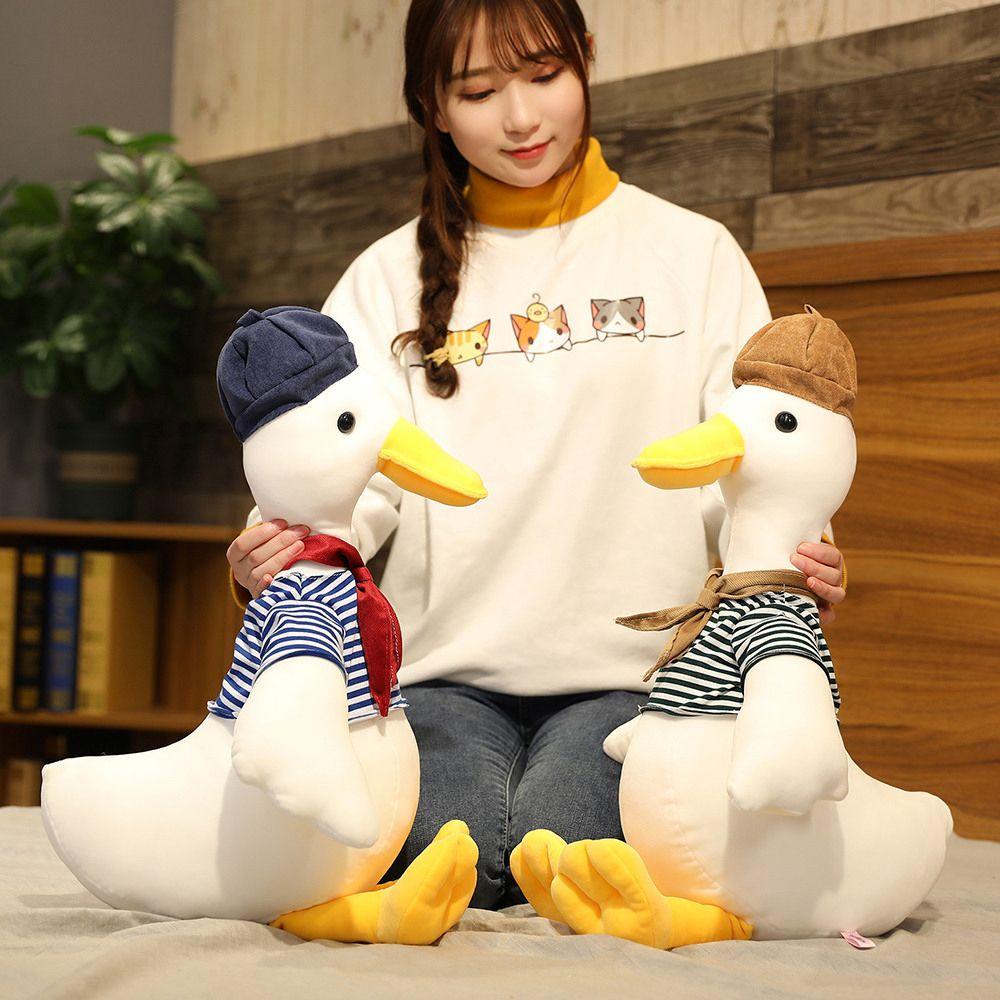 REBUY1 Ngỗng Nhồi Bông Mềm Mại Trang Trí Phòng Bé