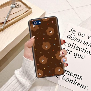 Ốp lưng Oppo A71 Viền dẻo TPU hình Gấu Nâu Cute