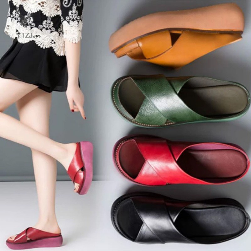 COD&amp; Cloud and Castle Bounce Sandals Thick Sole Platform Slides Sandals Round Toe Slippers for Women