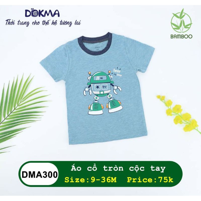 [Dokma] Áo cổ tròn cộc tay DMA300