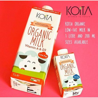 Sữa bò ít béo hữu cơ Koita