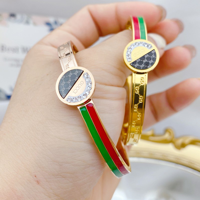 Bán Chạy Vòng Tay Bằng Thép Không Gỉ Hình Cỏ Ba Lá Tinh Tế Đơn Giản Chất Lượng Cao Thời Trang Dễ Phối Đồ Cho Nữ