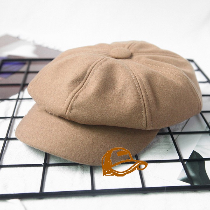 NÓN NEWSBOY NỈ TRƠN MŨ BERET NỒI CÓ LƯỠI TRAI PHONG CÁCH HỌA SĨ NAM NỮ