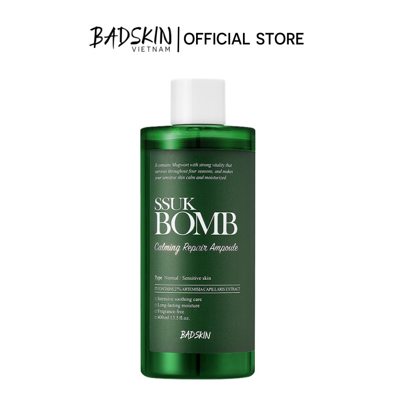 Tinh chất ngải cứu Badskin SSuk Bomb Calming Repair Ampoule 400ml
