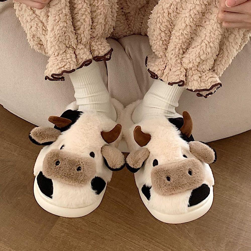 EUTUS Dép Bông Đi Trong Nhà Hình Hoạt Hình Xinh Xắn Cho Nữ