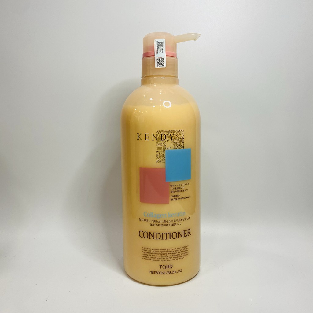 Dầu Gội+ Dầu Xả dưỡng sinh KENDY Collagen Keratin 800ml