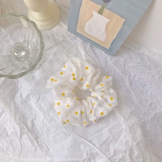 ☁️Chun cột tóc hoa cúc Scrunchies