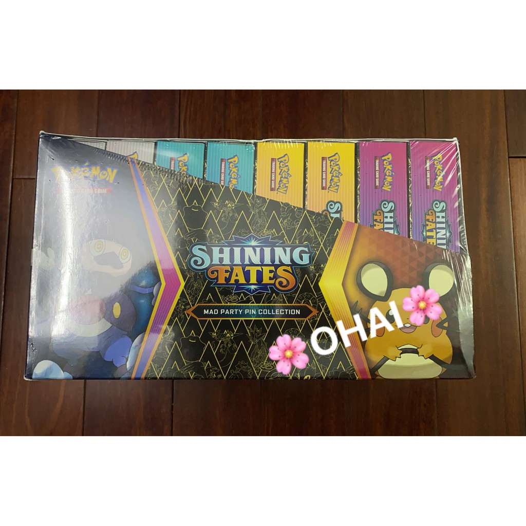 Hộp Thẻ Bài Mad Party Pin Collection Shining Fates Chính Hãng