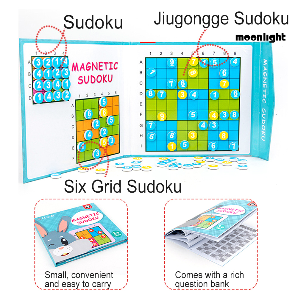 1 Bộ Đồ Chơi Sudoku Xếp Hình Có Thể Tái Sử Dụng Cho Bé