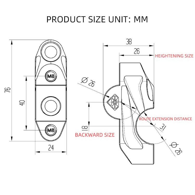 Gù Nâng Ghi Đông Spirit Beast L16 Chính Hãng Cho KTM
