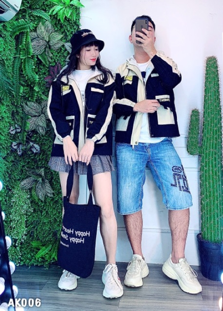 🌵 𝐓𝐡𝐞𝐔𝐥𝐳𝐳𝐚𝐧𝐠 🌵 006 Áo Khoác Kaki06 Đen-Kem Hàng XK 2 Lớp Cao Cấp. Bomber Jacket Unisex Bán Sỉ | BigBuy360 - bigbuy360.vn