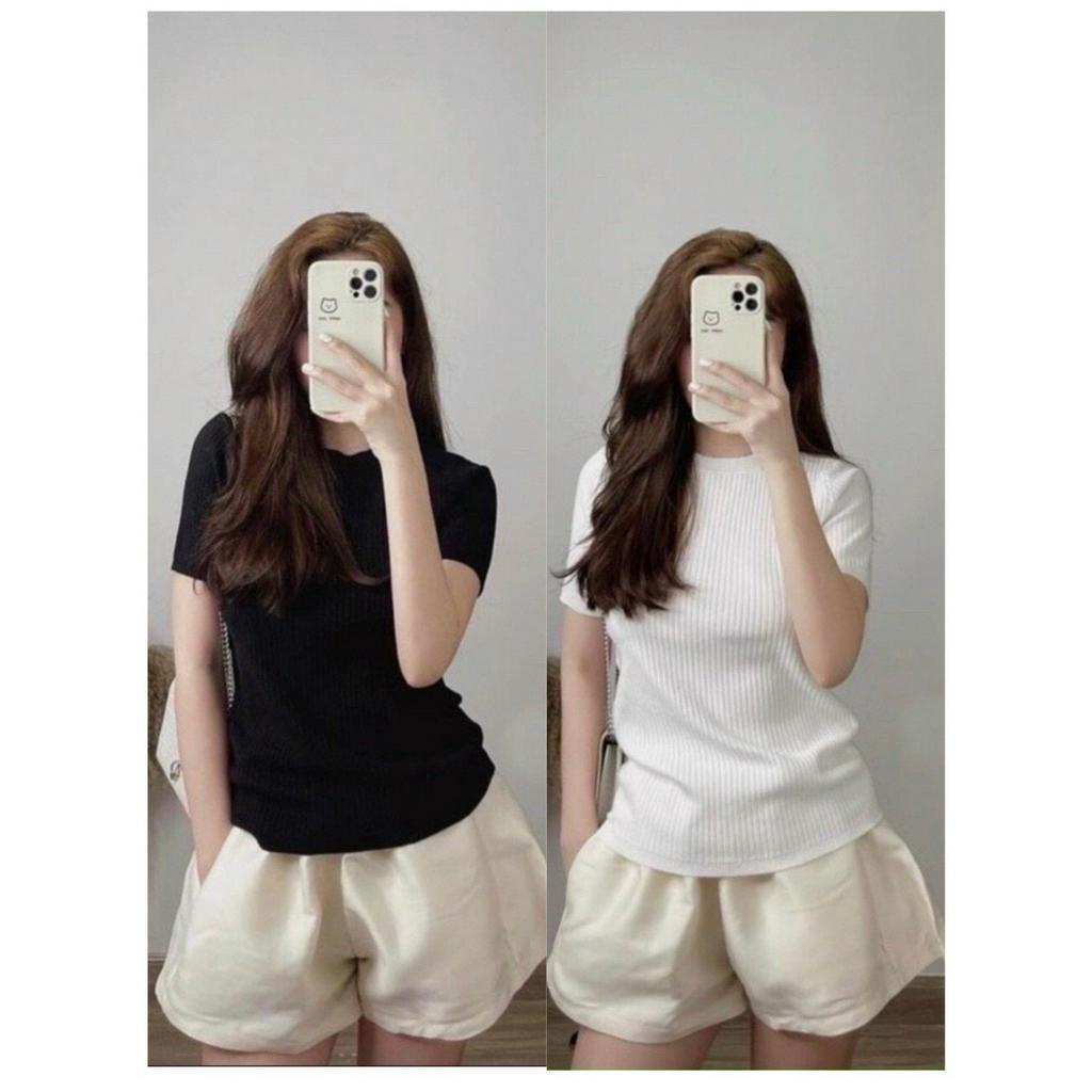 Áo thun chất tăm cổ tròn Aothungan86129/P0K47