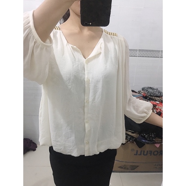 Sơ mi voan siêu mịn mát/ 2 lớp/ form