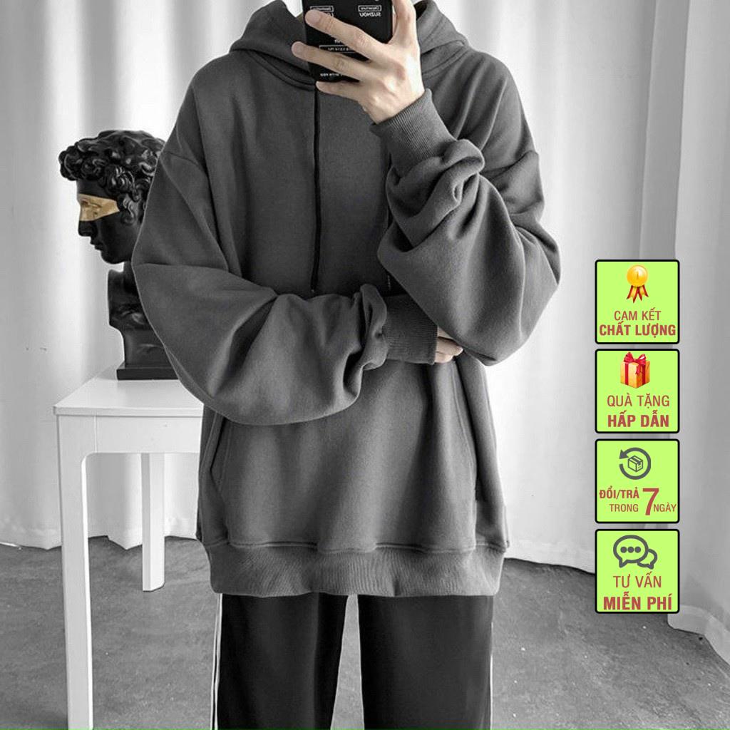 Aó Nỉ Hoodie Trơn ko họa tiết siêu dày ,siêu ấm. | BigBuy360 - bigbuy360.vn