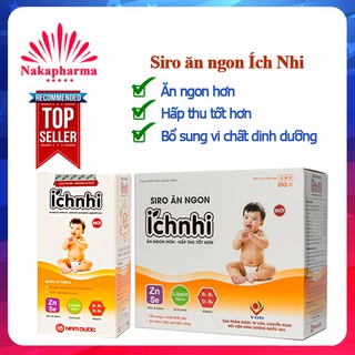 ✅ (CHÍNH HÃNG) Siro ăn ngon Ích Nhi | Bé ăn ngon hơn, hấp thu tốt hơn, tăng cân nặng và chiều cao