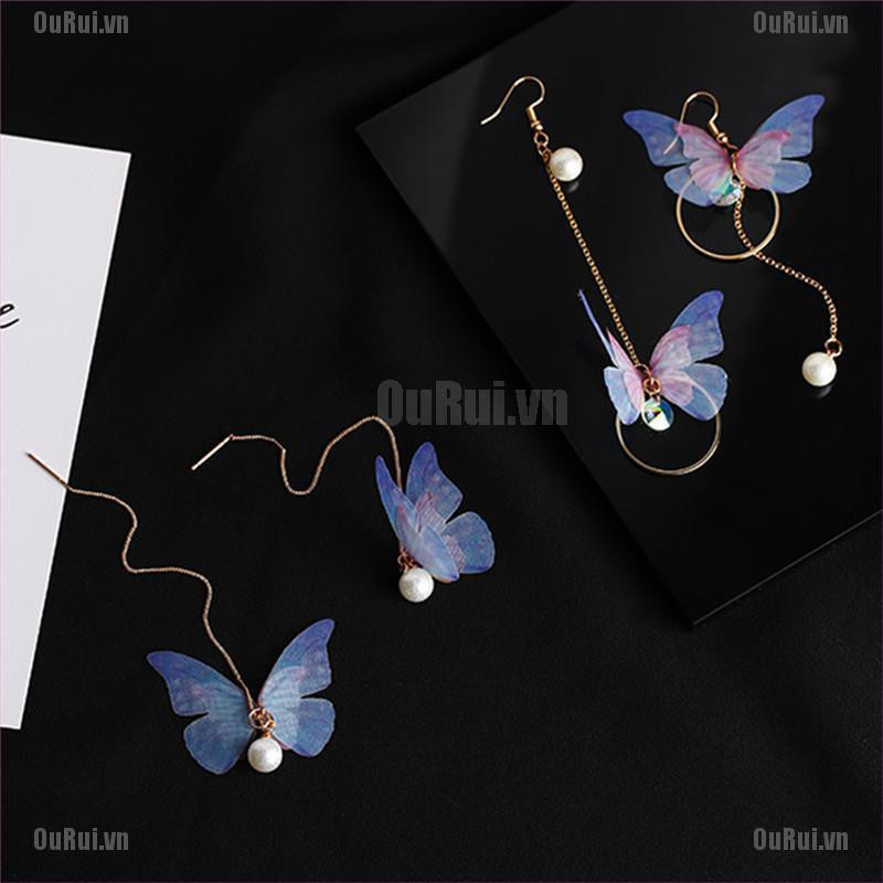 Khuyên Tai Dáng Dài Đính Ngọc Trai Thời Trang