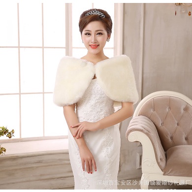 Áo choàng lông cúc ngọc cho cô dâu loại dày đep, Giá chỉ 150k