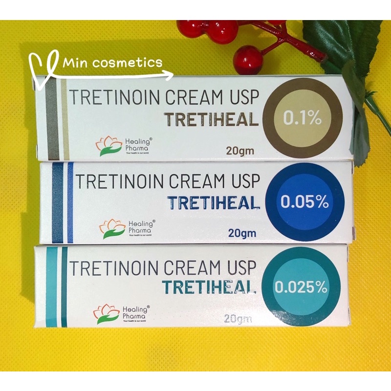 Kem giảm mụn trứng cá mụn ẩn Tretiheal Tretinoin