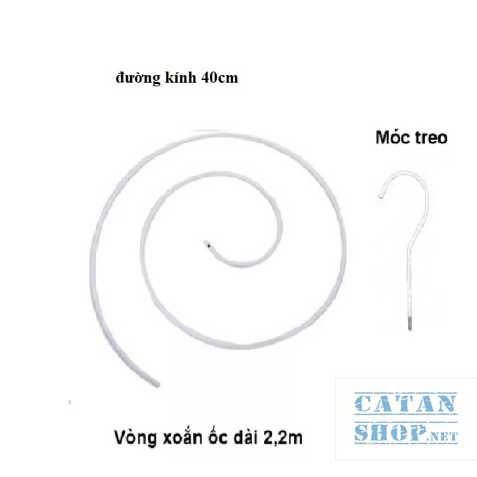 Móc treo đồ hình xoắn ốc siêu tiện dụng, Móc phơi chăn màn đa năng, tiết kiệm thời gian GD446-MocXoan