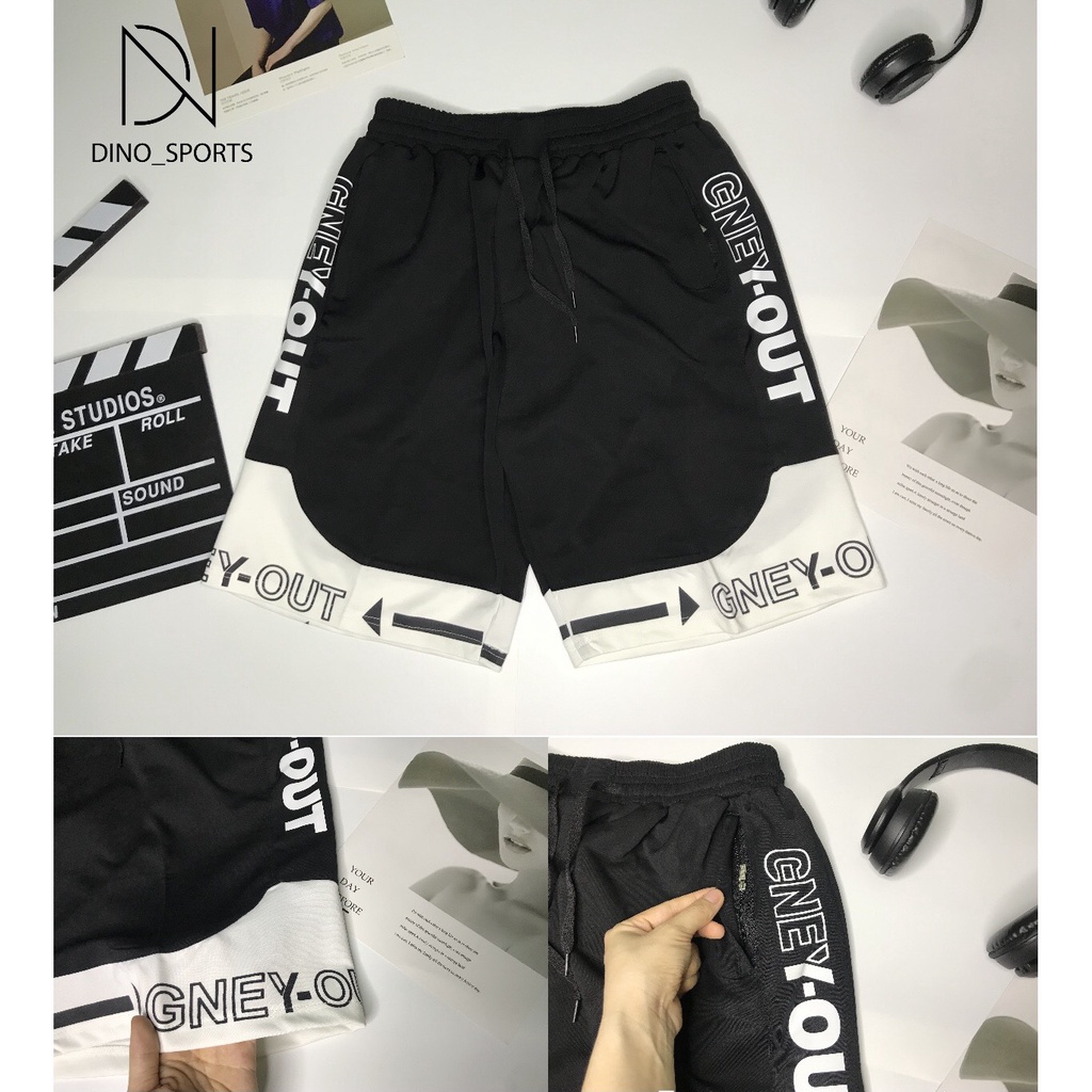 Quần đùi nam DINO SPORTS quần lửng dáng thể thao năng động trẻ trung, hoạt động thoải mái