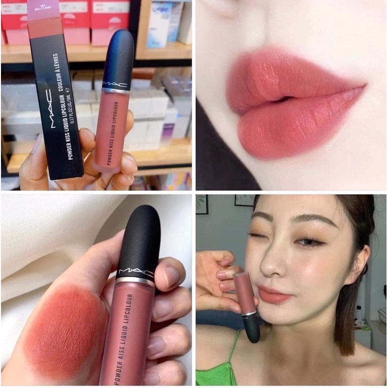 Son kem MAC Powder Kiss Liquid màu 989 Mull It Over - LAMII BEAUTY