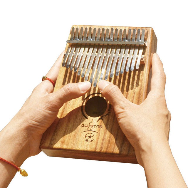 [Có sẵn] Đàn kalimba 17 phím gỗ nguyên khối Mahagony KR000018