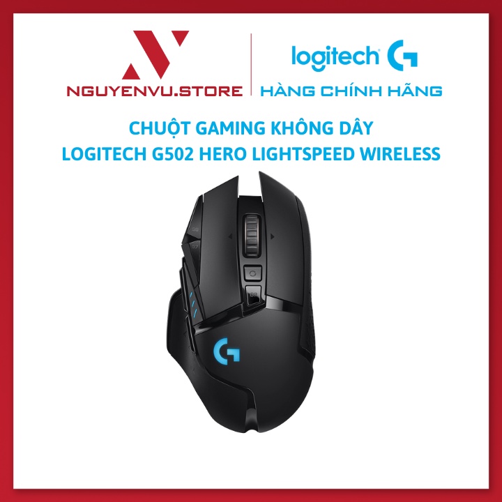 Chuột Gaming Không Dây Logitech G502 HERO LIGHTSPEED Wireless - Hàng Chính Hãng