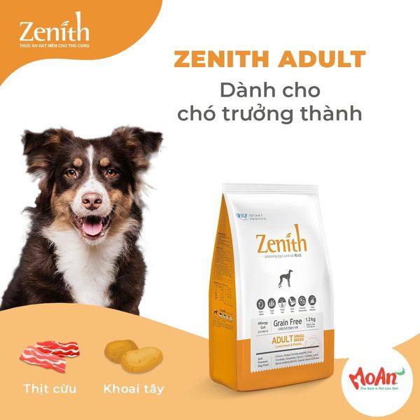 [FLASH SALE] Thức Ăn Hạt Mềm Cho Chó Nhỏ Zenith adult (mẫu mới adult)