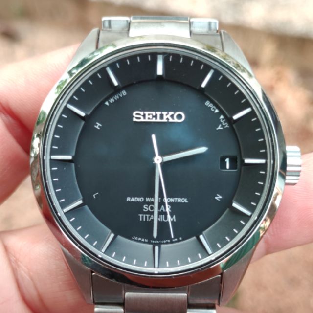 Seiko radio wave control solar titanium 7B24-0BB0 | Shopee Việt Nam