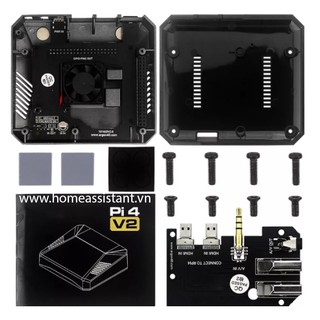 Vỏ Case Nhôm Bảo Vệ Raspberry Pi 4 Argon One V2 (Vỏ máy chủ HomeAssistant)
