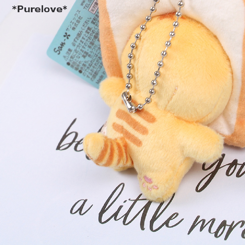[Purelove] Thú Nhồi Bông Hình Mèo Bánh Mì / Mèo Vàng Nhỏ Có Móc Treo Trang Trí [Hot