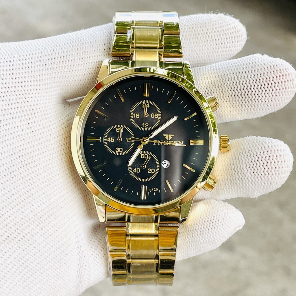 Đồng Hồ Nam FNGEEN Dây Thép, Kim Loại Không Gỉ  Mặt Đen Nam Tính - Khi mua  Đồng hồ nam chính hãng tặng kèm hộp , piN | BigBuy360 - bigbuy360.vn