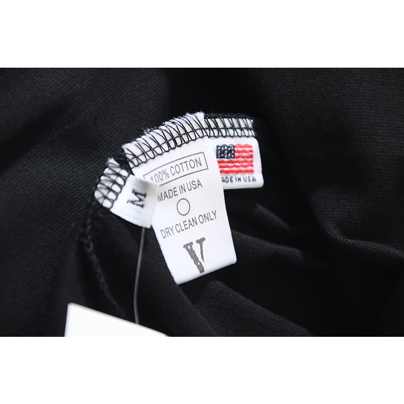 Áo Thun cotton Ngắn Tay In Họa Tiết Vlone Thời Trang Cho Nam Nữ