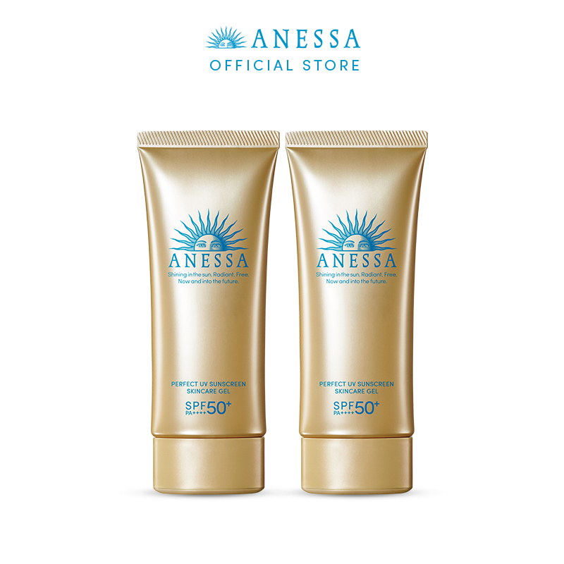 Bộ 2 Gel chống nắng bảo vệ hoàn hảo Anessa Perfect UV Sunscreen Skincare Gel 90g