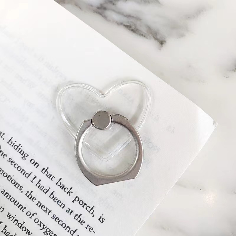 Giá đỡ điện thoại hình nhẫn trong suốt tinh tế- giá đỡ điện thoại di động