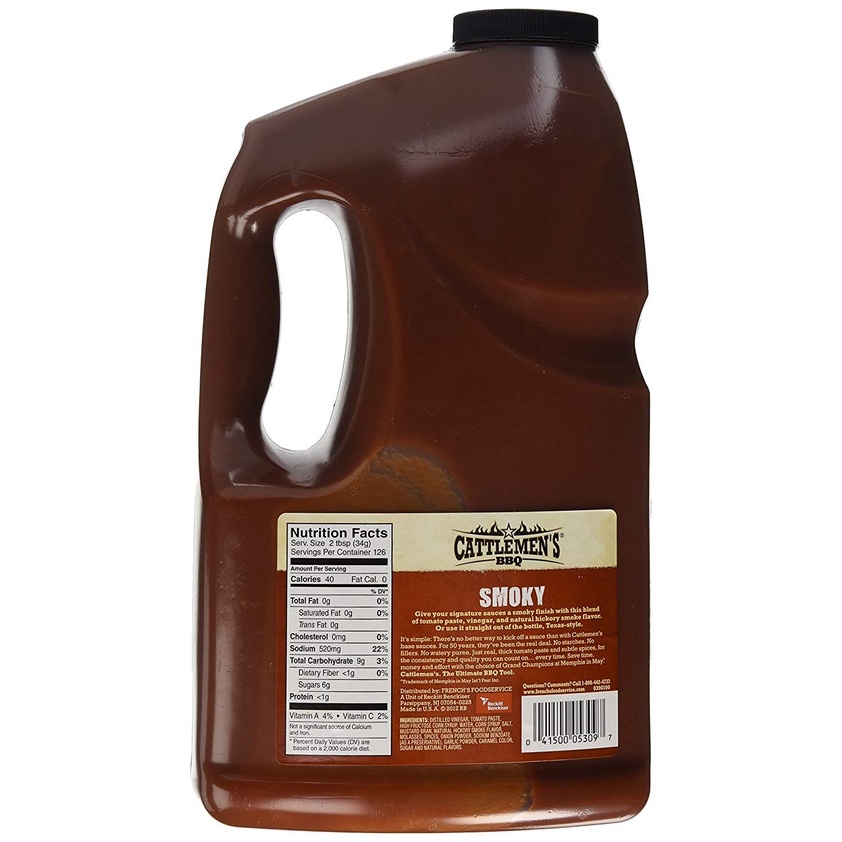 Xôt Thịt Nướng BBQ hiệu Cattlemen's Smoky Barbecue Sauce 4.31kg