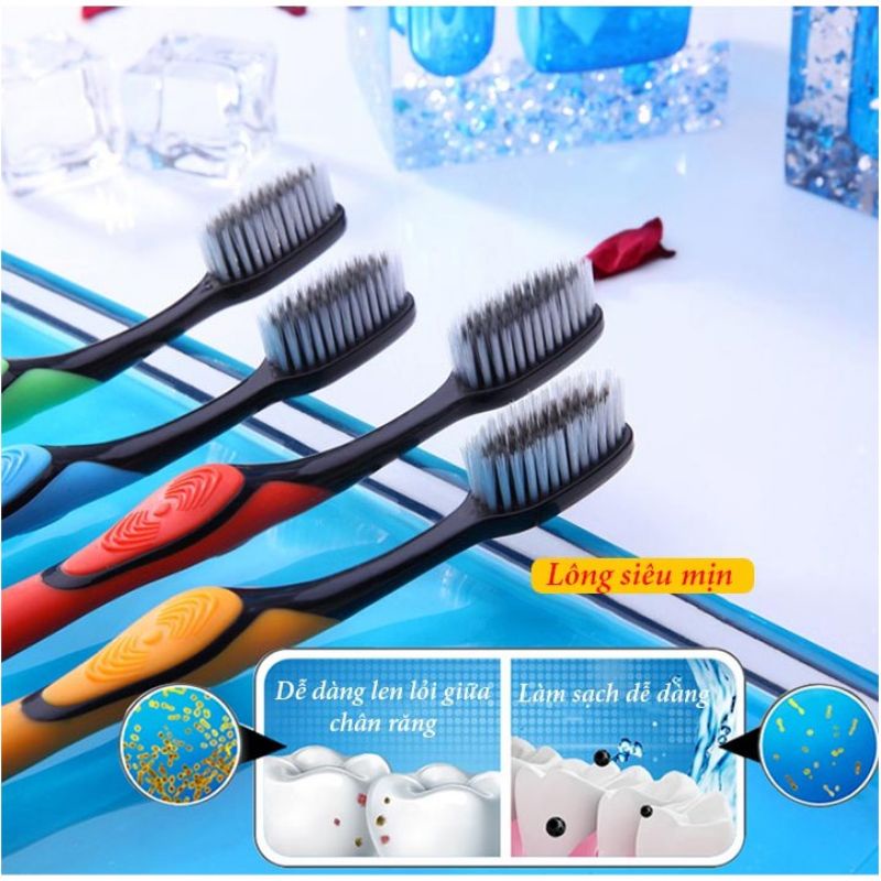 Bàn chải đánh răng than tre hàn quốc Bossi