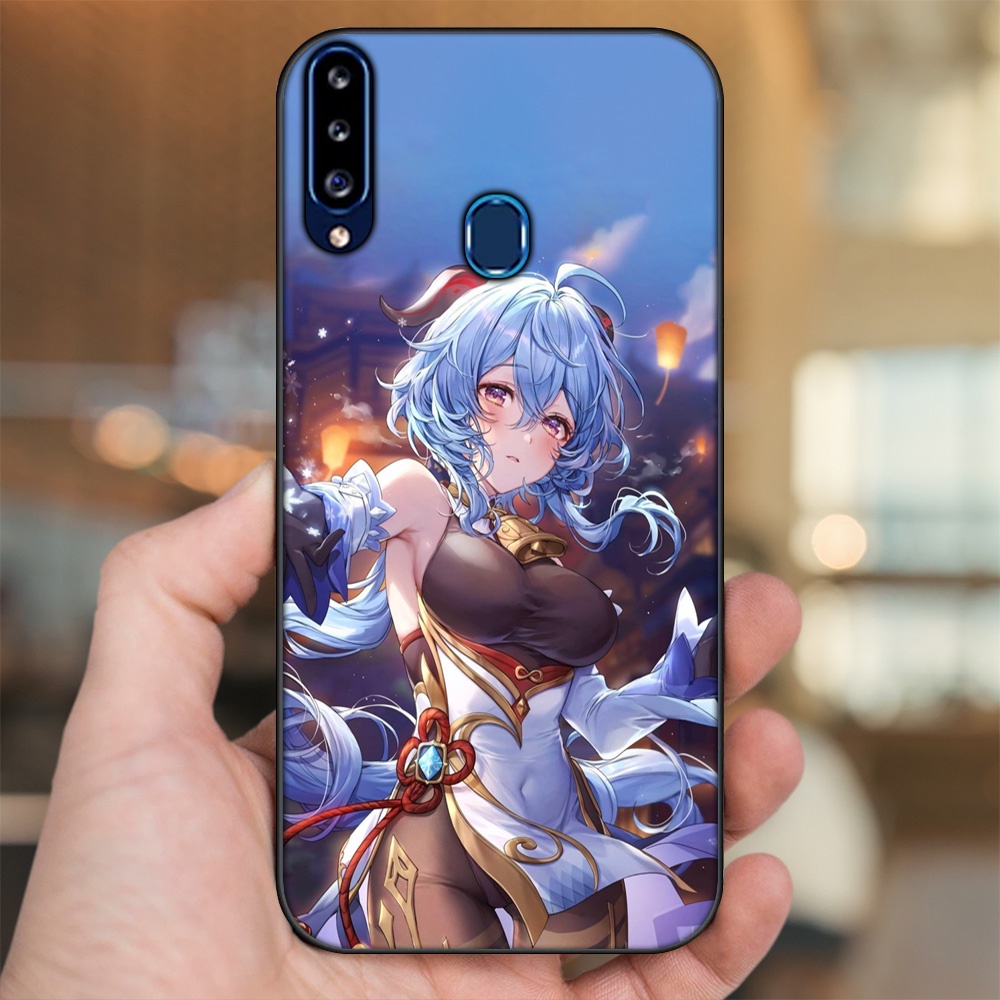 Ốp lưng Samsung A20S viền đen in hình Ganyu Genshin Impact